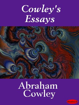 cover image of Cowley's Essays